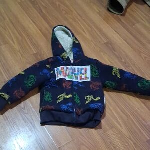 Marvel Kids Hoodie - Navy with Multicolor Graphics